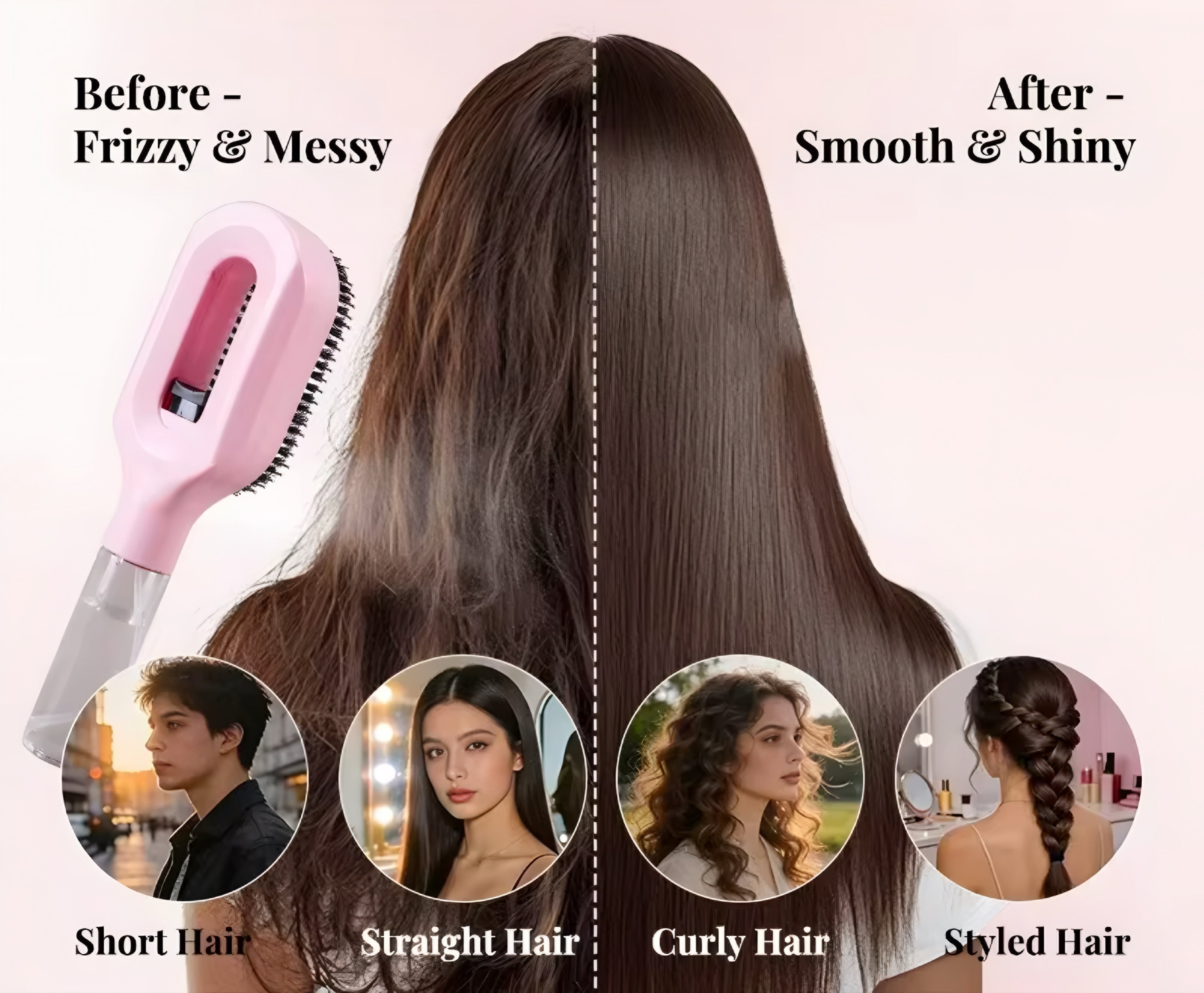 2-in-1 Spray Comb per Capelli