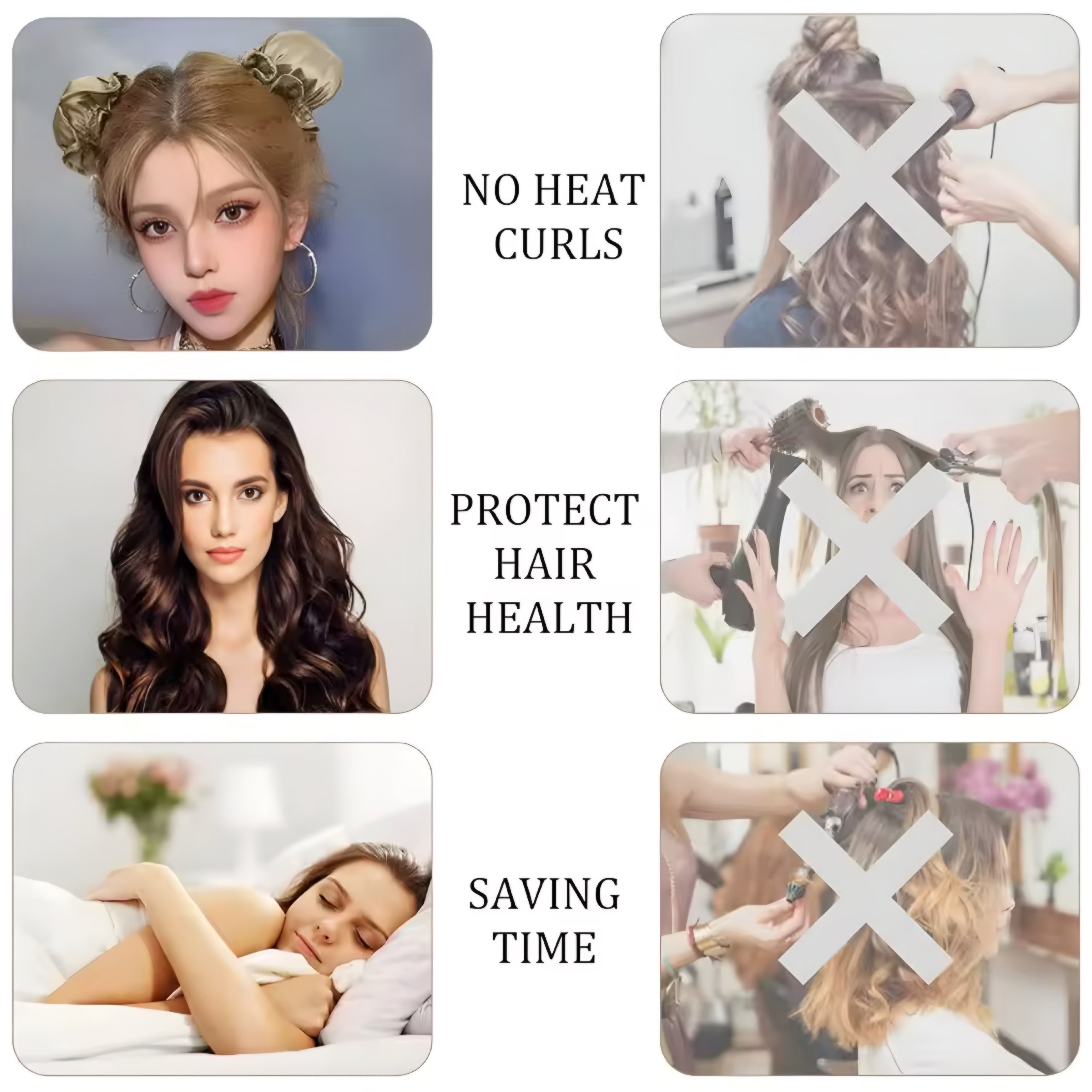 Heatless Silk Curling Rod